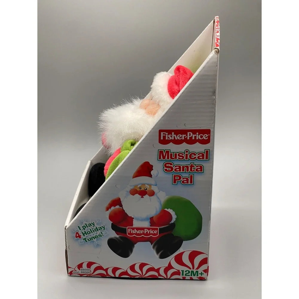 New Fisher Price Musical Santa Pal Plush Toy NEW IN BOX